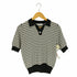 GALLEST ウォッシャブル レトロパターンポロニット レディース JPN:38