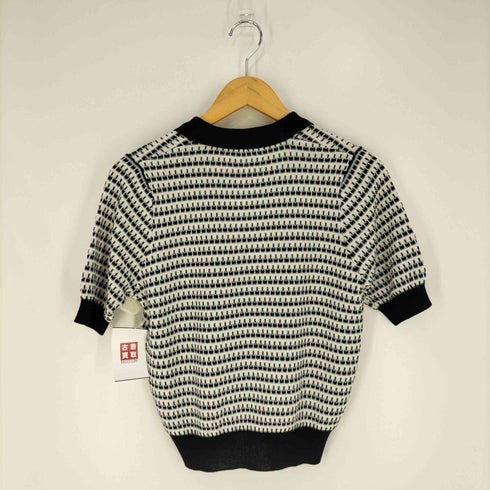 GALLEST ウォッシャブル レトロパターンポロニット レディース JPN:38