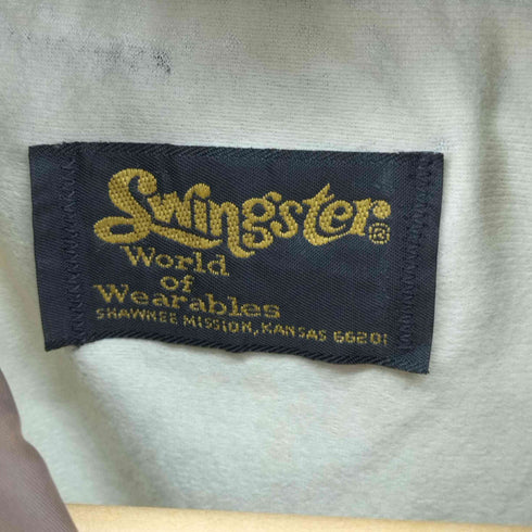 スウィングスター SWINGSTER 両面刺繍 ナイロンコーチジャケット FLEXcon メンズ