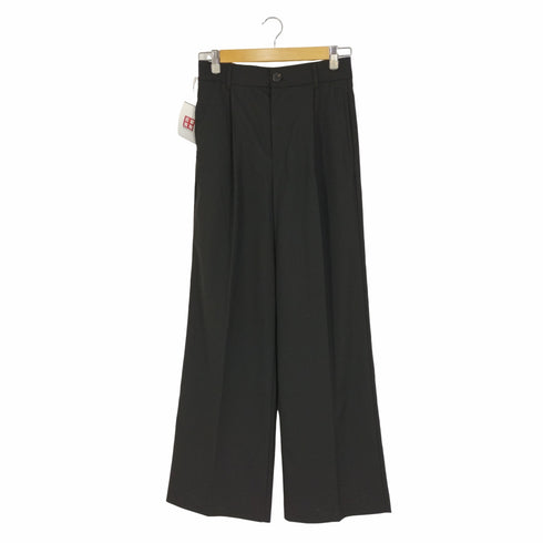 ザラ ZARA FULL LENGTH TROUSERS 1タックワイドスラックス レディース XS