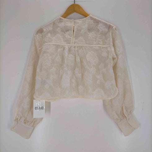 クレイオ CLEIO SHEER FLORAL JACQUARD BLOUSE レディース JPN:2