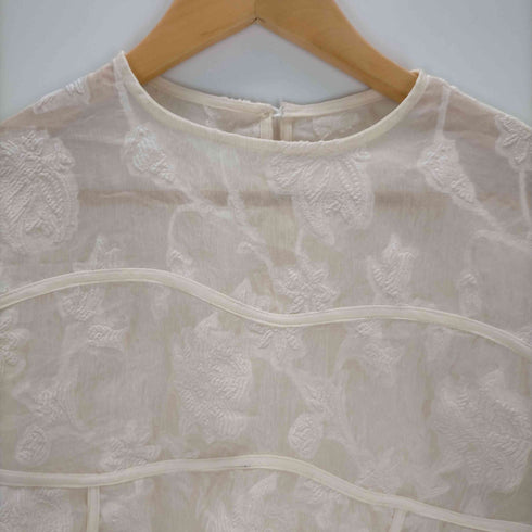 クレイオ CLEIO SHEER FLORAL JACQUARD BLOUSE レディース JPN:2