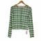 poppy ROUGH CHECK SEE-THROUGH TOPS GREEN レディース FREE