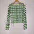 poppy ROUGH CHECK SEE-THROUGH TOPS GREEN レディース FREE
