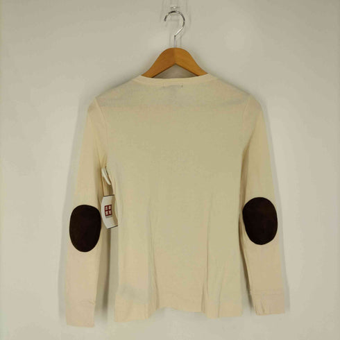 ローレンジーンズカンパニー LAUREN JEANS COMPANY ショルダージップ エルボーパッチ クルーネックTシャツ レディース import:S