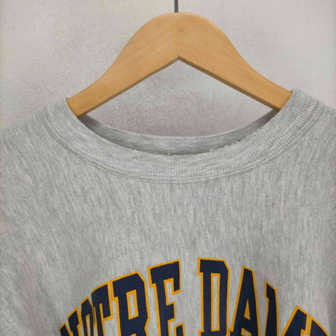 チャンピオン Champion 90S MADE IN USA REVERSE WEAVE NOTRE DAME ATHLETIC 3段カプセルラバープリント メンズ JPN:XL
