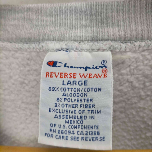 チャンピオン Champion 90~00S MADE IN MEXICO BEAVER CREEK REVERSE WEAVE クルーネックスウェット メンズ JPN:L