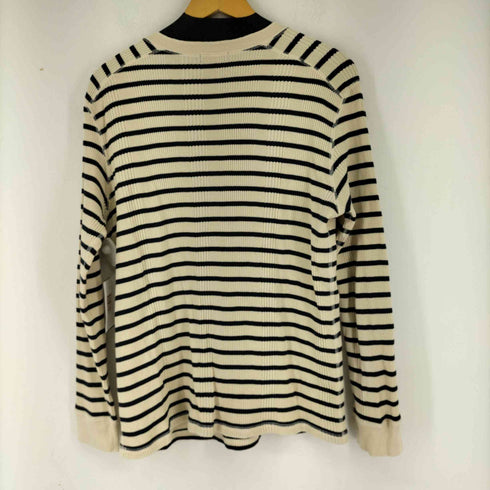 クラフトスタンダードブティック CRAFT STANDARD BOUTIQUE ネコ目ボタン ヘンリーネック ボーダーサーマルニット L/S カットソー メンズ JPN:L