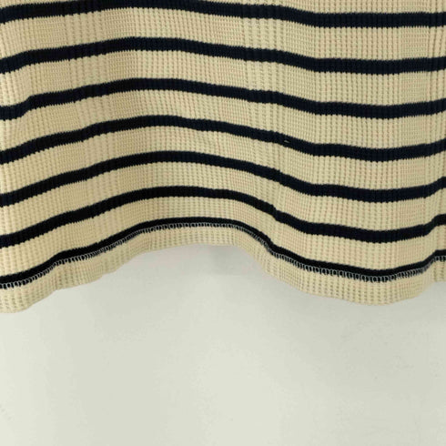 クラフトスタンダードブティック CRAFT STANDARD BOUTIQUE ネコ目ボタン ヘンリーネック ボーダーサーマルニット L/S カットソー メンズ JPN:L