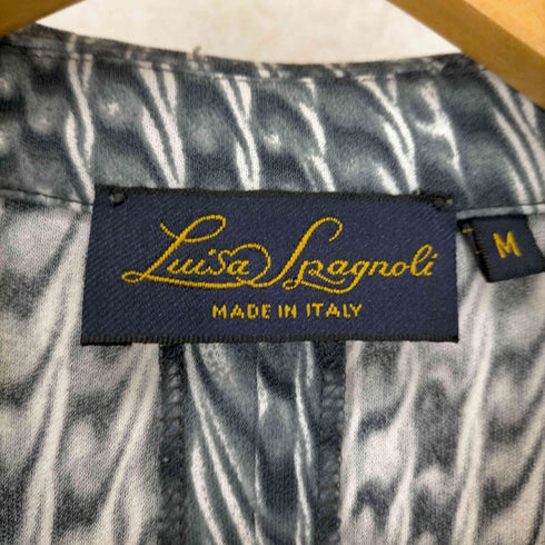フルギ luisa spagnoli MADE IN ITALY 総柄半袖開襟シャツ レディース JPN:M