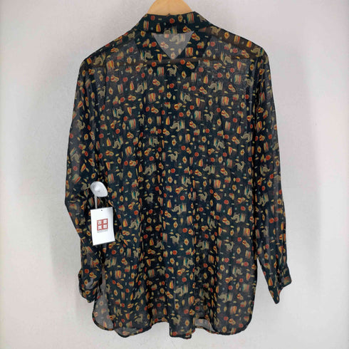 総柄シアーシャツ レディース JPN:L