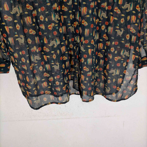 総柄シアーシャツ レディース JPN:L