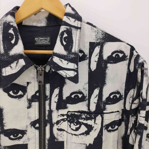 リーバイス LEVI STRAUSS&CO 24SS ROEMELLO UGALE Skateboarding Garage Jacket Black/White スケートボーディング ガレージ ジャケット ブラック/ホワイト メンズ import:M