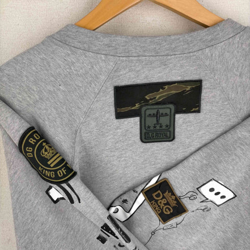 ドルチェアンドガッバーナ DOLCE&GABBANA ワッペン プリントスウェット メンズ JPN:48