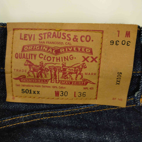 リーバイス LEVI STRAUSS&CO 501XX ボタン裏539刻印 ボタンフライデニムパンツ レディース W30 L36