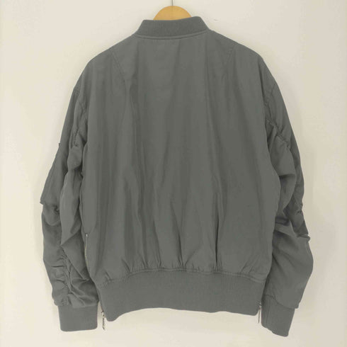 ザラ ZARA SIDE ZIP BOMBER JACKET サイドジップ フラップポケット MA-1 フライト ジャケット メンズ import:M