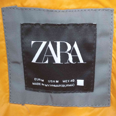 ザラ ZARA SIDE ZIP BOMBER JACKET サイドジップ フラップポケット MA-1 フライト ジャケット メンズ import:M