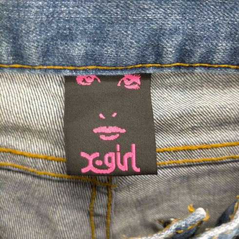 エックスガール X-girl スターポケットデニムパンツ レディース 25