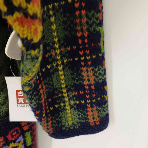 ローラアシュレイ LAURA ASHLEY 総柄ローゲージニットカーディガン レディース ONE SIZE