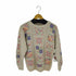 エルエルビーン L.L.Bean 80s 花柄 クルーネックローゲージニットセーター メンズ JPN:S