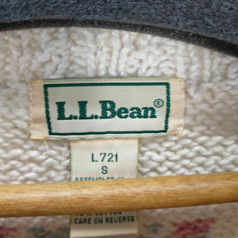 エルエルビーン L.L.Bean 80s 花柄 クルーネックローゲージニットセーター メンズ JPN:S