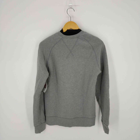 ヌーディージーンズ Nudie Jeans SAMUEL LOGO SWEAT SHIRT ワンポイント刺繍ロゴスウェット メンズ JPN:XS