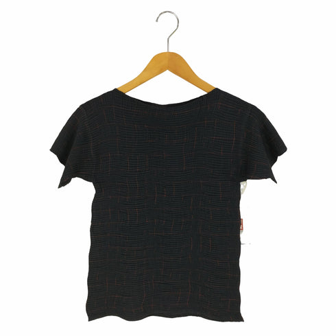 イッセイミヤケ ISSEY MIYAKE WHITE LABEL シワプリーツ加工 エステルトップス レディース JPN:2
