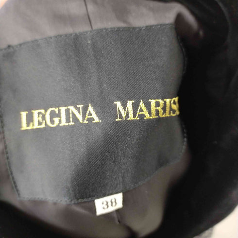 LEGINA MARISS レジナマリス セットアップ ツイード ベロア切替 テーラードジャケット スカート レディース 38/38