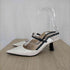 ジミーチュウ JIMMY CHOO ロゴストラップレザーピンヒール レディース 37 1/2