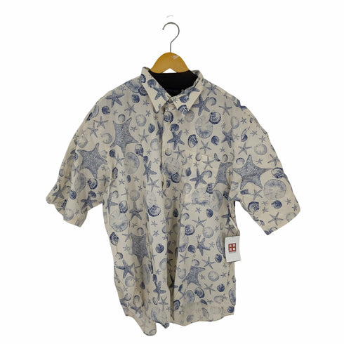 ランズエンド LANDS END 総柄プリントS/Sシャツ オーバーサイズ メンズ XXL