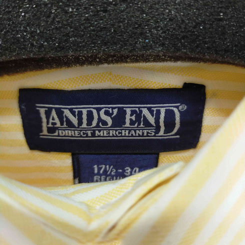 ランズエンド LANDS END ボタンダウンL/Sストライプシャツ メンズ 17 1/2