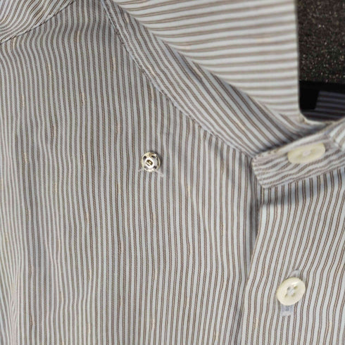 ジョルジオアルマーニ Giorgio Armani ストライプドレスシャツ メンズ US:38