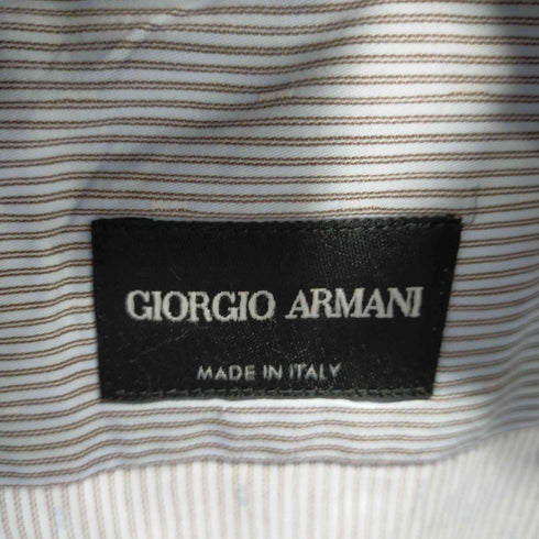 ジョルジオアルマーニ Giorgio Armani ストライプドレスシャツ メンズ US:38