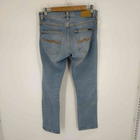 ヌーディージーンズ Nudie Jeans GRIM TIM LIGHT BLUE COMFORT テーパードコットンデニムパンツ メンズ 30/28