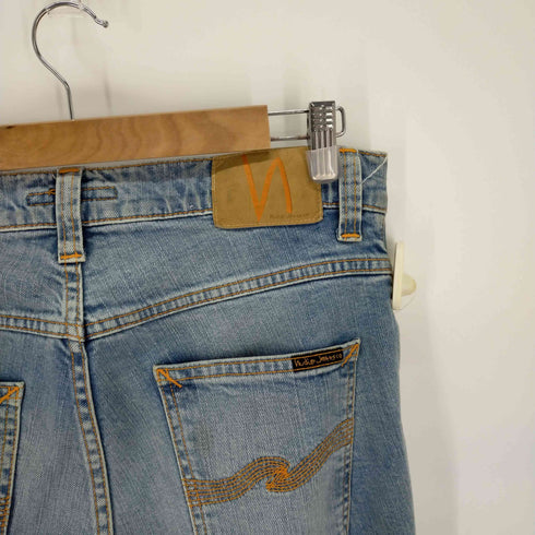 ヌーディージーンズ Nudie Jeans GRIM TIM LIGHT BLUE COMFORT テーパードコットンデニムパンツ メンズ 30/28