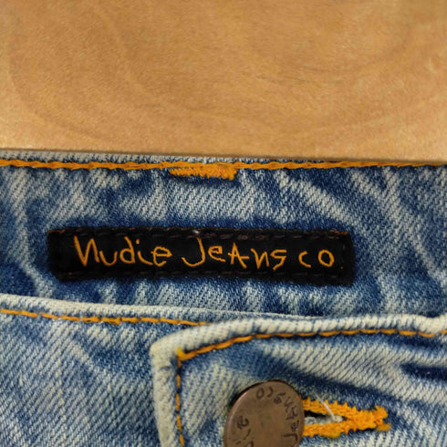 ヌーディージーンズ Nudie Jeans GRIM TIM LIGHT BLUE COMFORT テーパードコットンデニムパンツ メンズ 30/28