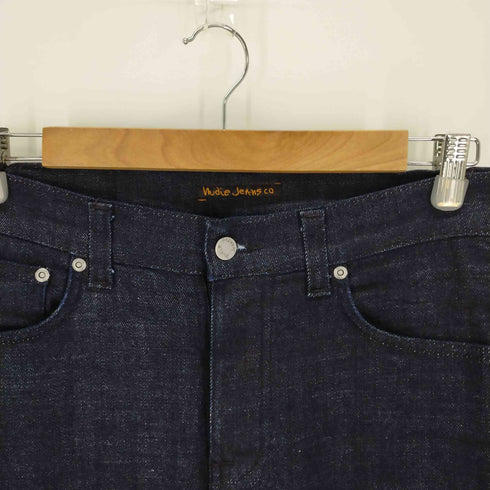 ヌーディージーンズ Nudie Jeans TILTED TOR DRY INDIGOFERA ボタンフライテーパードデニムパンツ 濃紺 メンズ 30/30