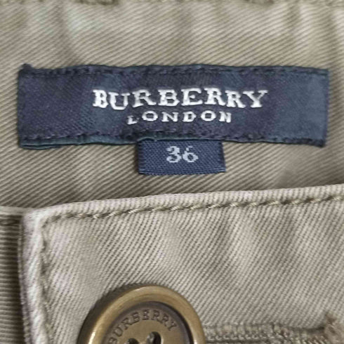 バーバリーロンドン BURBERRY LONDON スキニーカーゴパンツ レディース 36