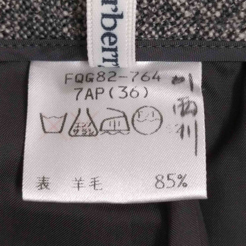 バーバリーズ BURBERRYS カシミヤブレンド ラムウールスラックスパンツ レディース 7AP(36)