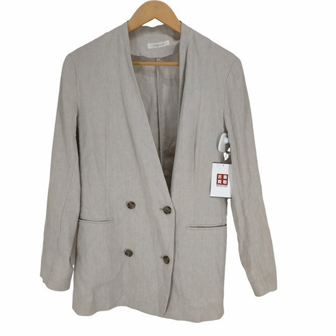 プラージュ PLAGE 21SS リネンノーカラージャケット レディース JPN:38