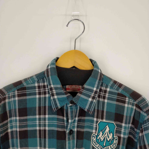 リーバイス LEVI STRAUSS&CO パッチワークチェックシャツ メンズ import:XL