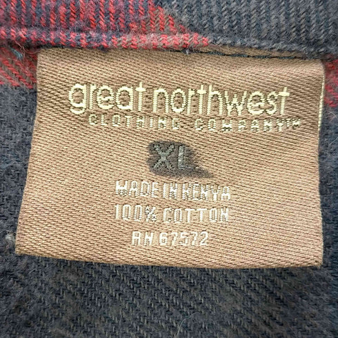 グレートノースウェスト great northwest L/S チェック柄BDネルシャツ メンズ JPN:XL