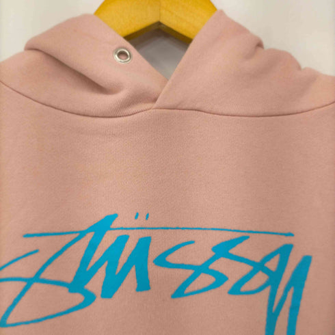 ステューシー Stussy プリントロゴ ショート スウェットパーカー レディース JPN:S