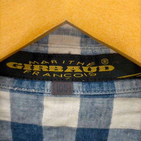 マリテフランソワジルボー MARITHE FRANCOIS GIRBAUD リネン混 ブロックチェック S/S シャツ メンズ 105