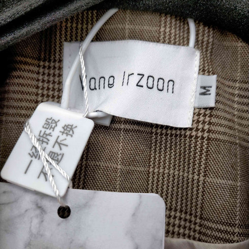 vane lrzoon チェック柄 ダブルジャケット レディース import:M