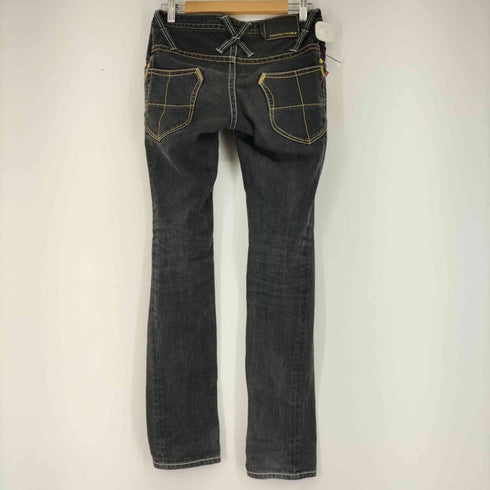 ビューティービースト beauty:beast シルバーゴールドステッチデザインデニムパンツ メンズ 28