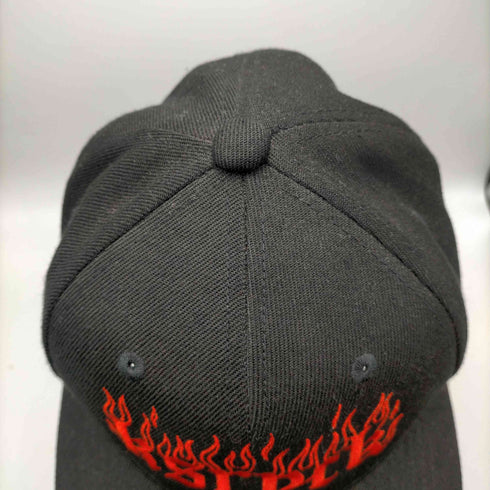 ケリークロージング kryclothing KSRPCK FIRE ファイア パターン 刺繍 バックスナップ ベースボール キャップ メンズ