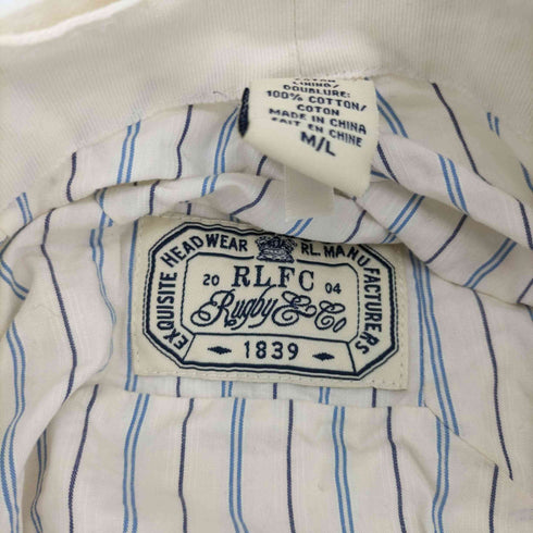 ラグビーラルフローレン Rugby Ralph Lauren コットンリネンハンチング帽 裏地ストライプ メンズ M/L