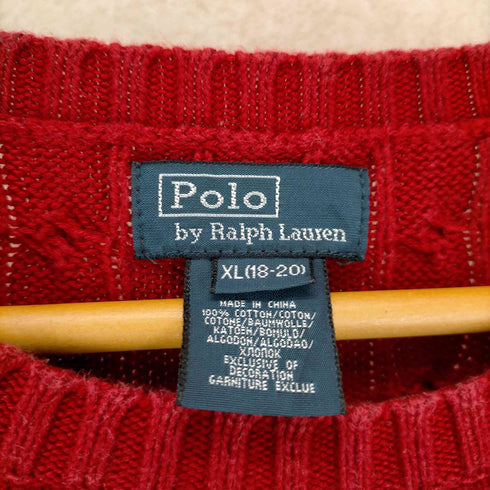 ポロバイラルフローレン Polo by RALPH LAUREN コットンケーブルニットベスト メンズ JPN:XL