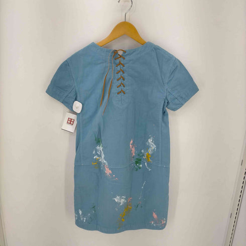90S ペンキ加工 S/S デニムワンピース レディース